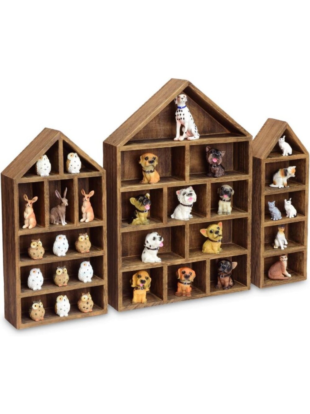 Wooden Shadow Box Display Shelf Organizer - Stylish Home Decor & Storage
